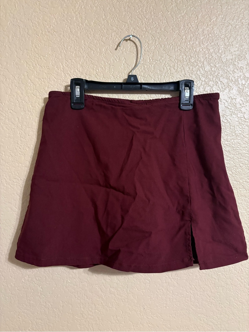 Wild Fable Maroon Side-Slit Skort